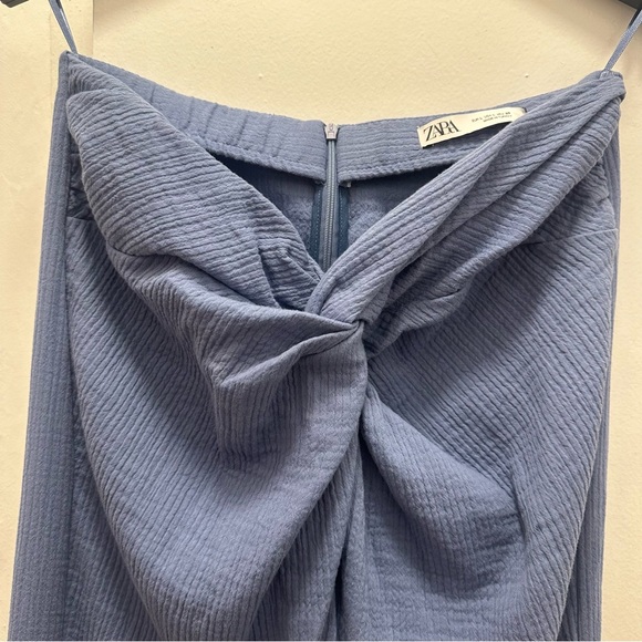 NWT Zara ruched cotton skirt - Picture 3 of 4